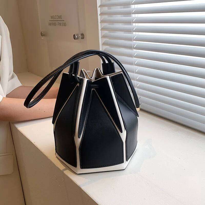 Designer Bag Brand Folding Bucket For Women High Quality Shoulder Fashion Purse And Handbag Designer Geometric Crossbody Bag Satchel