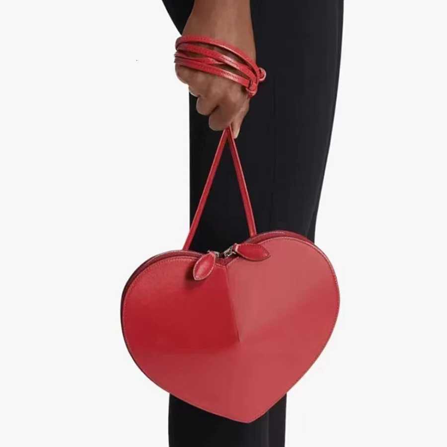 Pu Leather Love Shape Shoulder Bag for Women Handbag Fashion Crossbody Bags Vintage Irregularity Underarm Bag Mobile phone bag Z250718