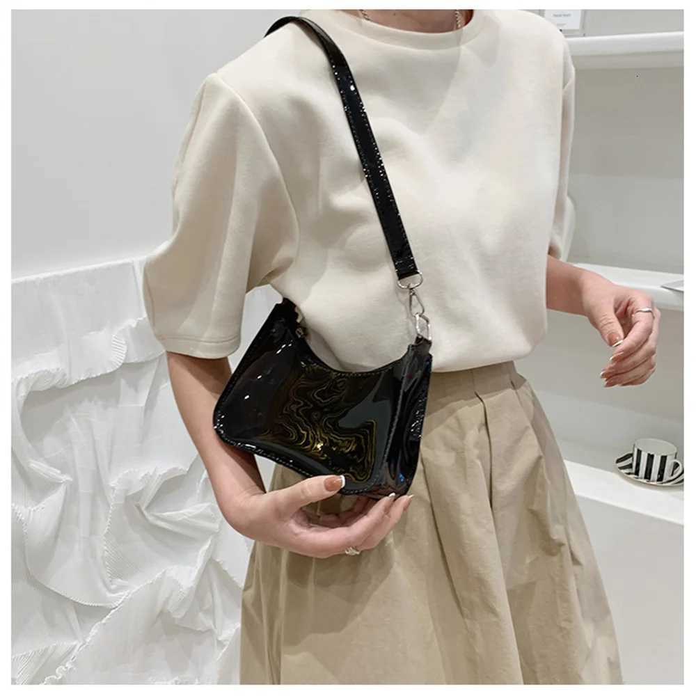 Fi Vintage Ladies Jelly Solid Color Clear Underarm Bag Casual Women Handbags Purse Mobile Phone Shoulder Bag Fival Gifts XJ250718