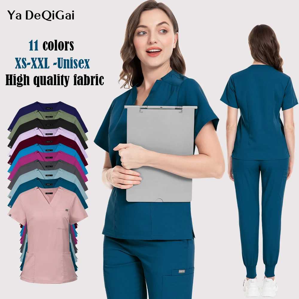 Multicolor Medical Surgical Uniform Clinical Nurse Accessories Doctor Work CloTHes AnesTHetist Beautician Uniforms Z250718