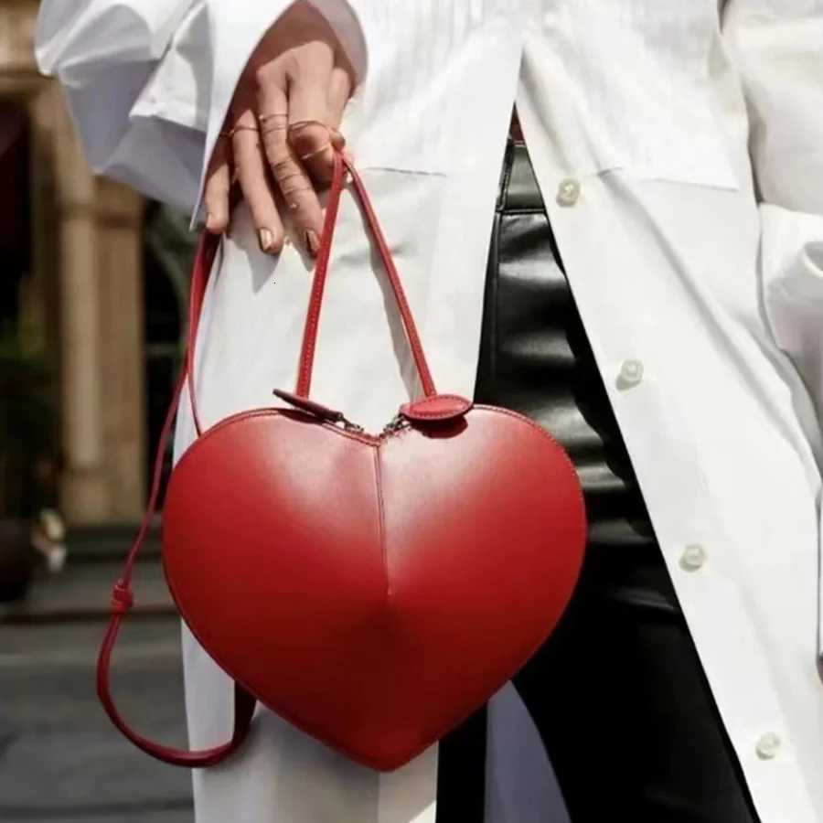 Pu Leather Love Shape Shoulder Bag for Women Handbag Fashion Crossbody Bags Vintage Irregularity Underarm Bag Mobile phone bag Z250718