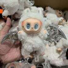 Genuine Labubu Halloween Vinyl Pumpkin Weird Carnival Vinyl Doll Pendant Surprise Halloween