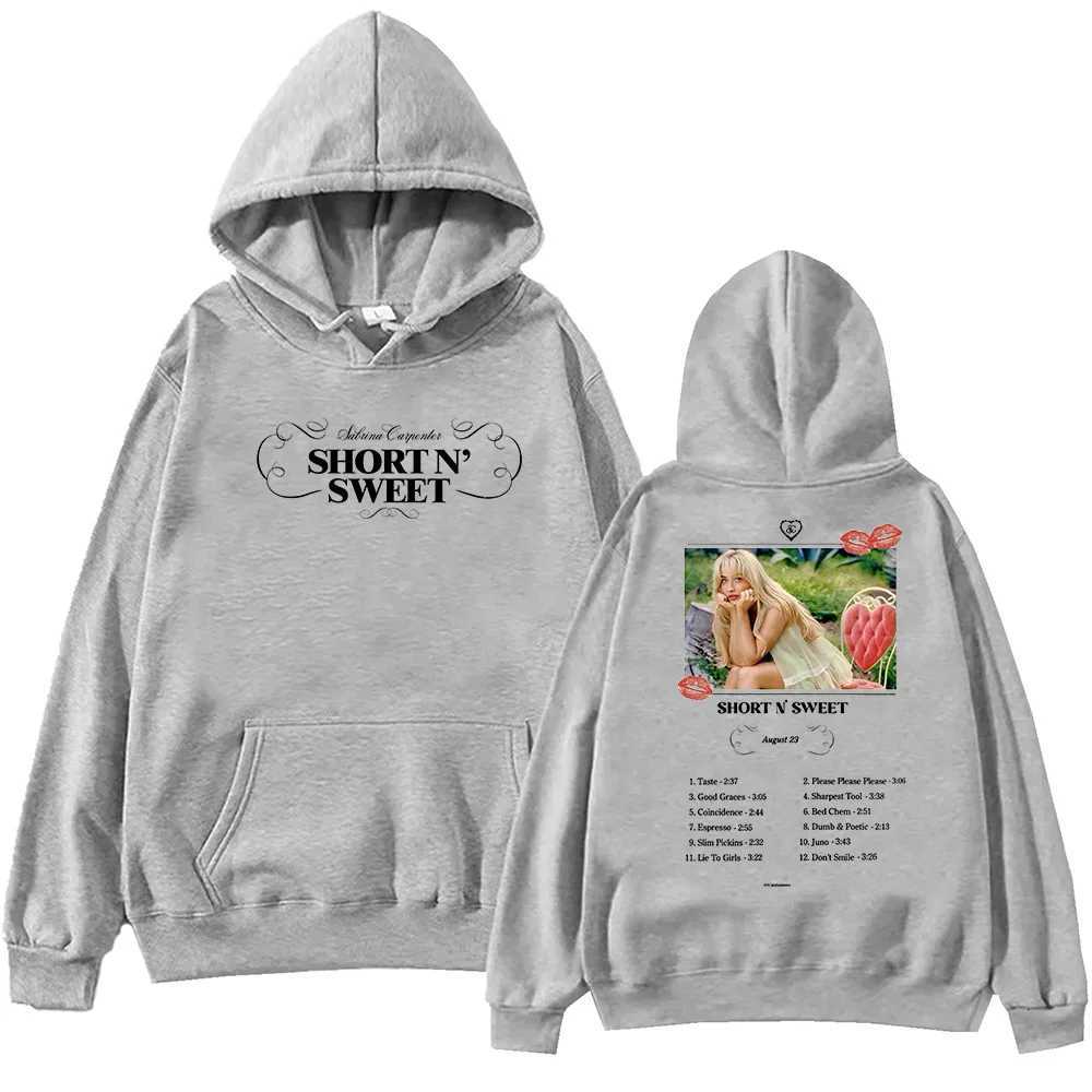 Sabrina Carpenter Short N Sweet Hoodie Unisex Harajuku Pullover Tops Long Sleeve Hoodies Music Tour Fans Gift X250718