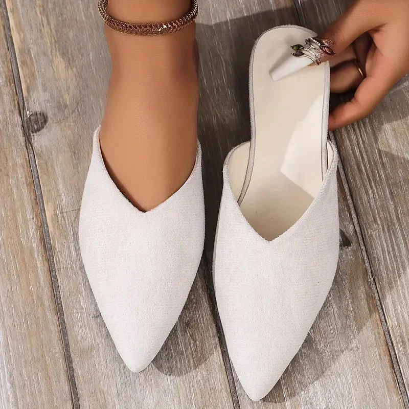 Women Slippers Summer er Sandals Pointed Toe Fashion Slippers Beach Big Size Slides Women Zapatos De Mujer 250717