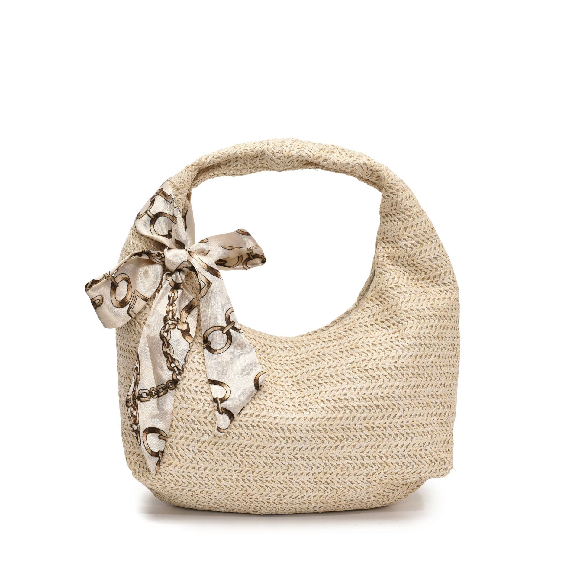 2025 Summer New Women's Single Shoulder Crossbody Bag Rural Vacation Style Large Capacity Leisure Beach Bag Single Shoulder trend Weaving Bag New