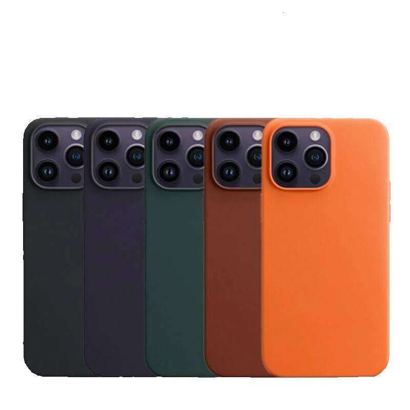 2025 New Phone Cases Original Leather Magnetic Apple Magsafe For Iphone 14 12 Pro Max Mini 13 Pro, Case With Wireless Charging And Drop Protection