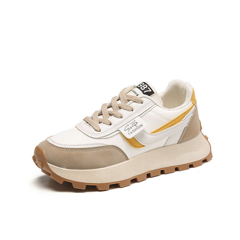 2025 Spring New Running Ins Trend Thick Sole Korean Free shipping Style Female Student Sports Agan Free shipping Women Free shipping Casual Shoes G680