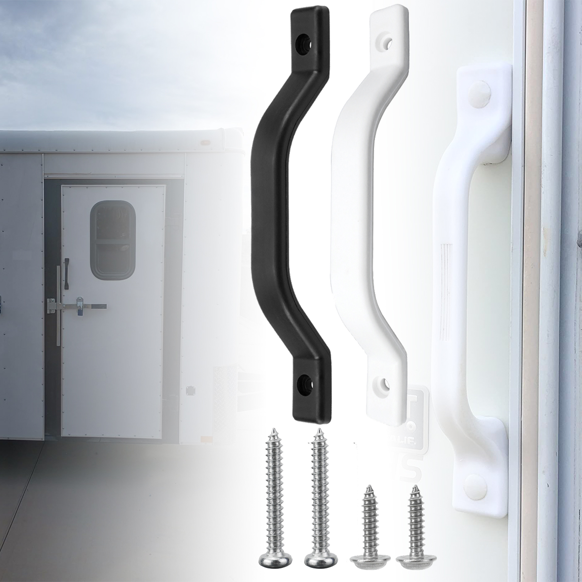 Universal Plastic RV/Trailer Door Grip w/Arm Rest: Versatile Accessory for Various Vehicles
