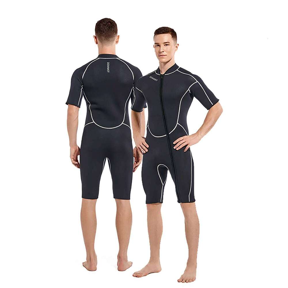 Scuba wetsuits 1.5MM One-piece neoprene Men Women Full Body Wetsuit Sunscreen White Warm Swimsuit Swimming Surfing Snorkeling
