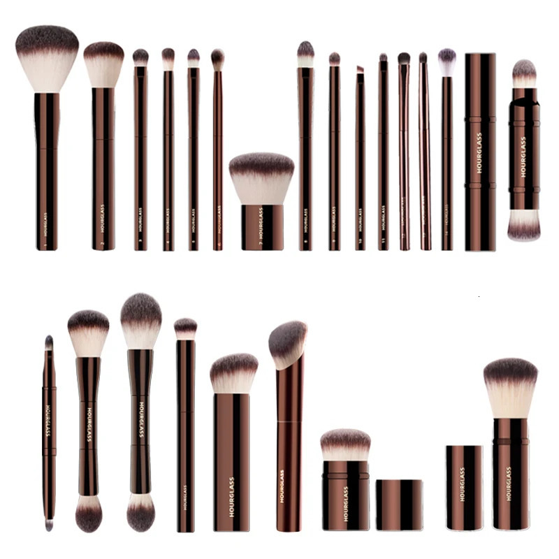 Hourglass Makeup Brush Set Kit Include Powder Foundation Concealer Lip Blusher Bronzer Eyeshadow Eyeliner Highlight 250714