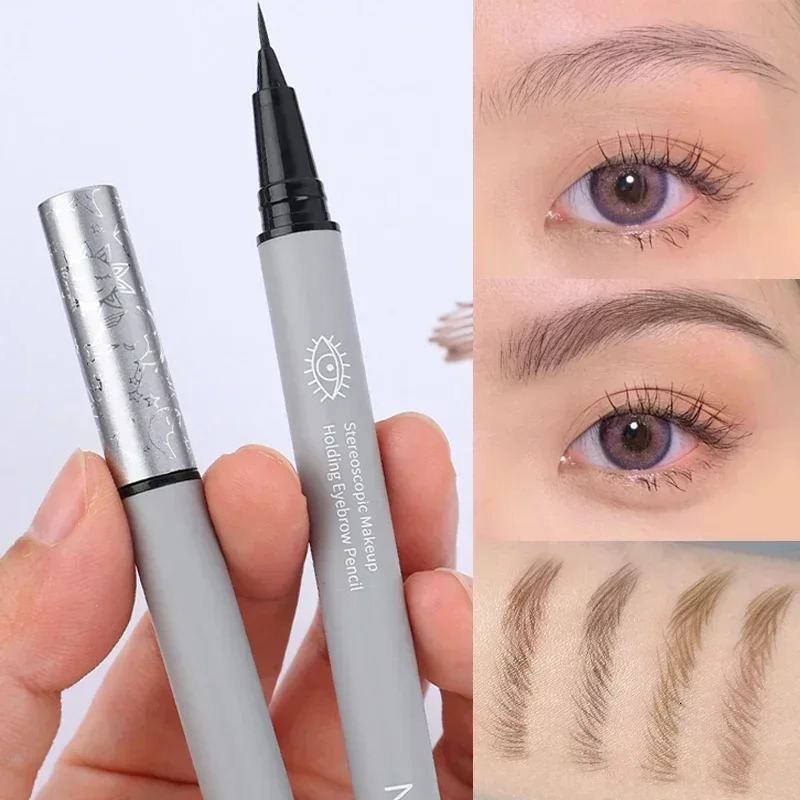 Water Liquid Eyebrow Pencil Waterproof Long Lasting No Blooming Eyeliner Lying Silkworm Ultra Fine Eyebrow Tattoo Pencil Makeup 250712