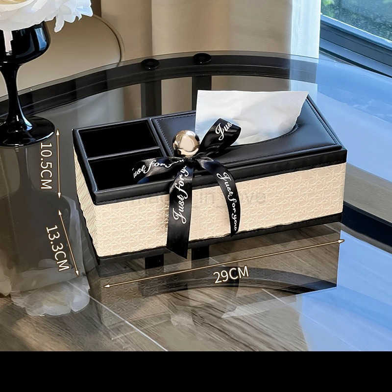 Furniture Living Room Bedroom Leather Entrance Storage Box Luxury Rectangular Organizer For Jewelry Makeup M250719