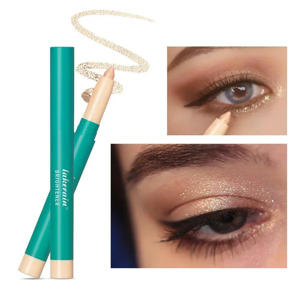 1PC Waterproof Pearlescent Eyeshadow Pencil Stick Lasting Glitter Shimmer Eye Shadow Highlighter Pen Eyes Makeup Tools 250717