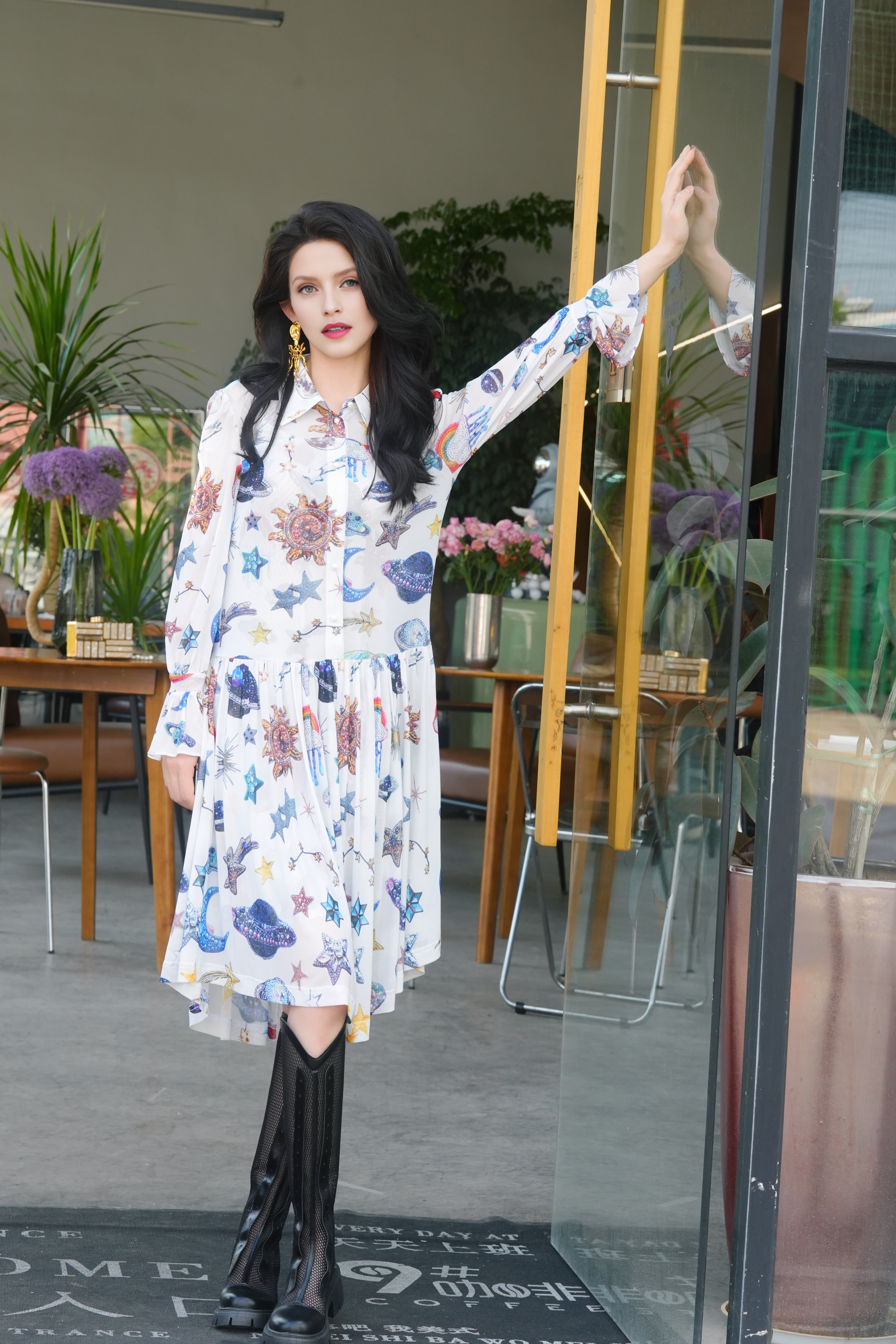 HZHJ New Original Designer Star River Dream Weaving Set Skirt Looks White and Thin, High end, Light Luxury and Western Style