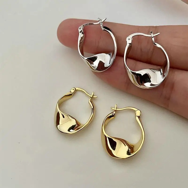 925 Sterling Silver Irregular Shape Earrings Charming Personalised Fashion Earrings Birthday Gift for Women Fine Jewellery 250715