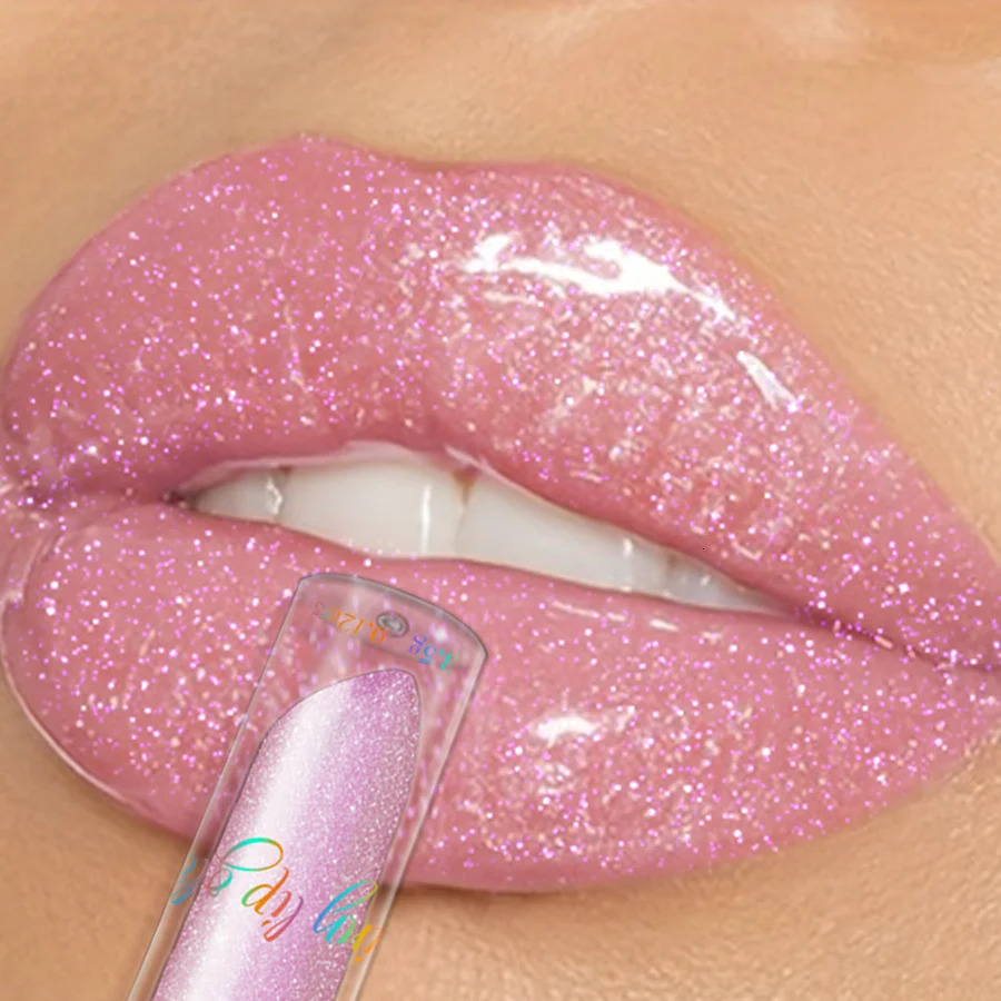9 Colors Moisturizing Diamond Shimmer Glitter Lip Gloss Makeup Sparkling Glitter Liquid Lipstick Pearl Lip Gloss Sexy Lip 250717