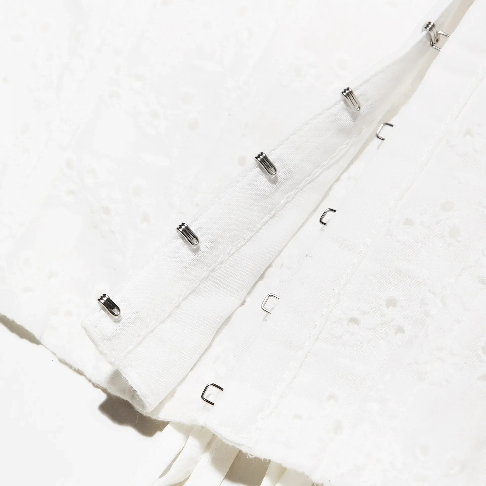 Mingmingxi Summer White Corset Top Sexy Arrivals Crop Women Lace Up Tanks Top 250717