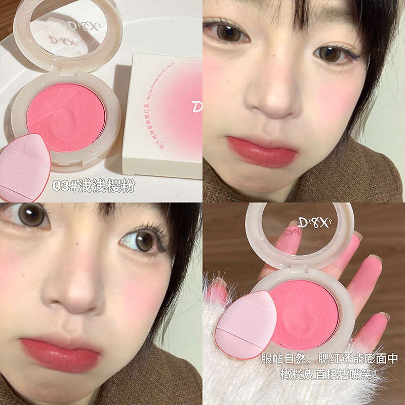 Di&Xi Peach Blossom Bobo Mousse Blush Cream Natural Color Brightening Korean Style Youthful Versatile Girl Makeup X250717 X250719