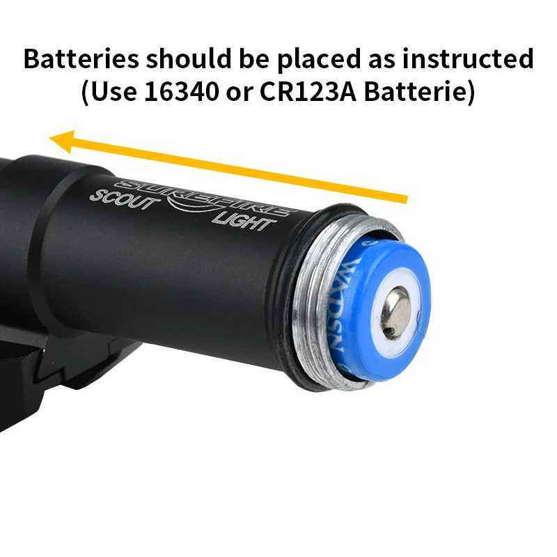 Airsoft Tactical Surir M600 M300 SF Hunting Scout Flashlight Modbutton Switch White D Compatible M-Lok Keymod Rifle Lamp XJ250718