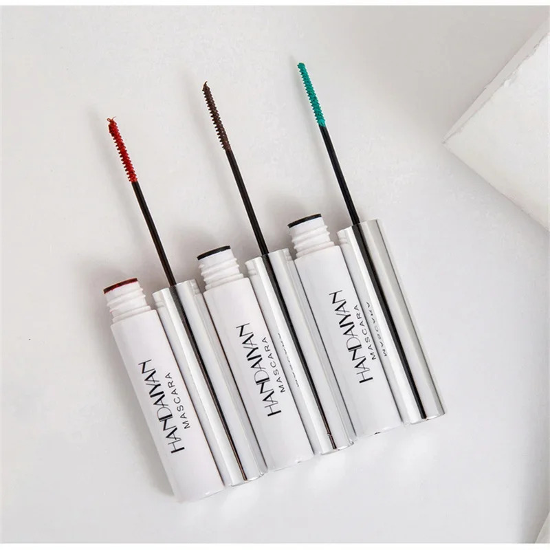 Colorful Mascara 4D Silk Waterproof Fast Dry Eyelash Extension Curl Makeup Lashes Blue Green Red Purple Black Cosplay Cosmetics 250717