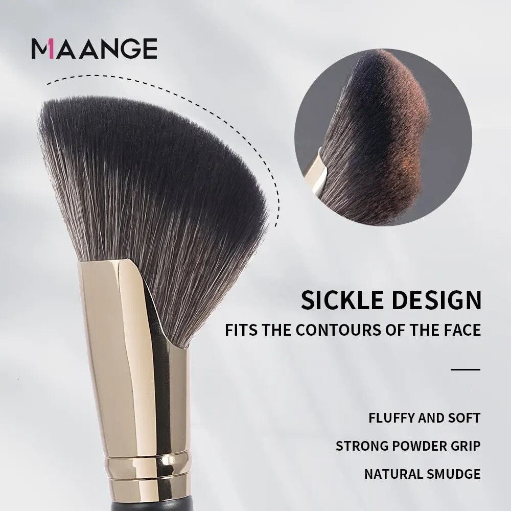MAANGE Dense Blush Bronzer Brush Angled Makeup Premium Perfect For Face Contouring Highlighting Creams Powders 250714