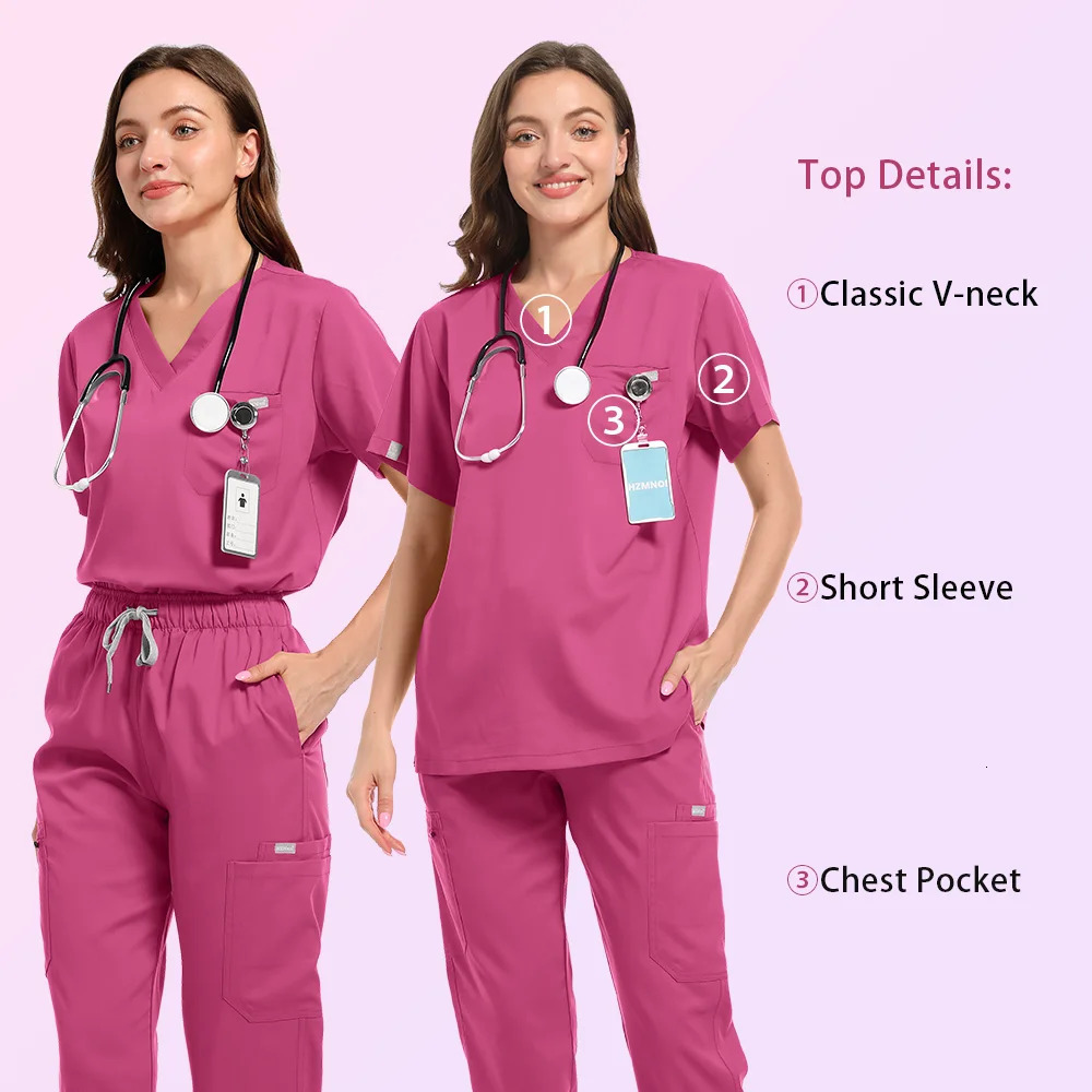 Factory Wholesale Uniform Woman Top With Skirt Scrubs s Big Sizes Clinical Stitch Unisex 250715