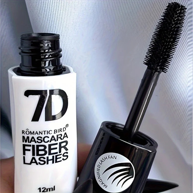 7D Fiber Mascara Ultra Lengthening Thickening Mascara Brush False Eyelash Effect Waterproof Mascara Black Fiber Mascara 250717