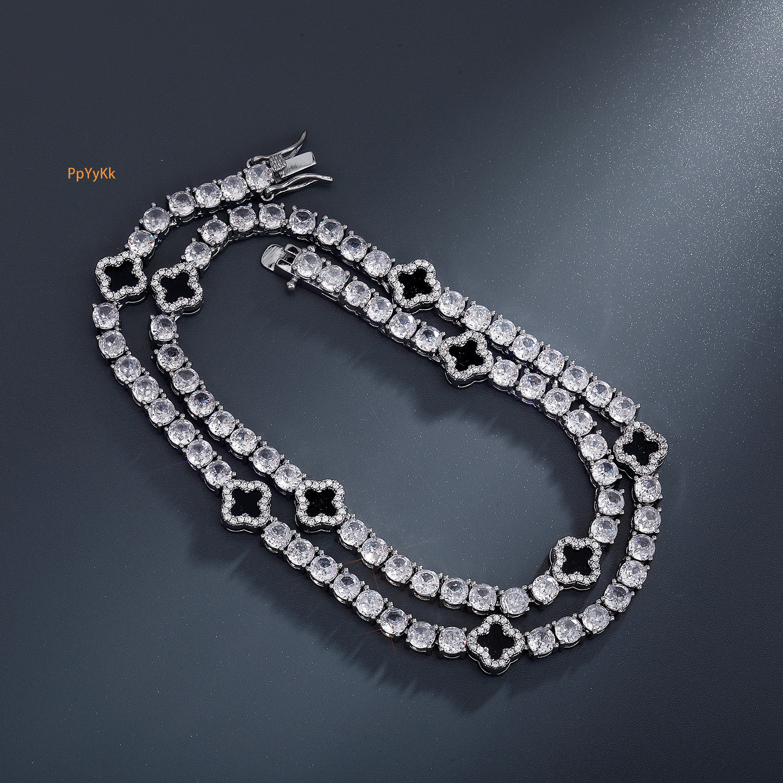 GRA Certified Clover Necklace Bracelet Iced out VVS Moissanite Tennis Chain Bling Bling Dainty Luxury Collar Chain High-Quality Elegant Jewelry