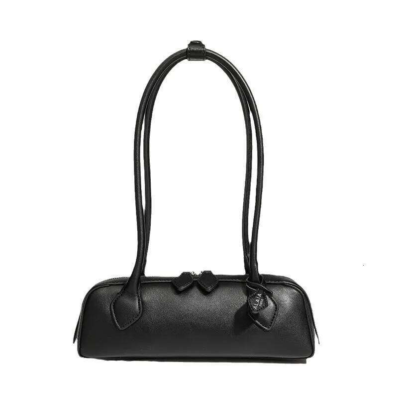 Designer Luxury Niche Sausage Retro Underarm French Stick Genuine Leather Women's Handbag Casual Commuting Versatile Shoulder Bag
