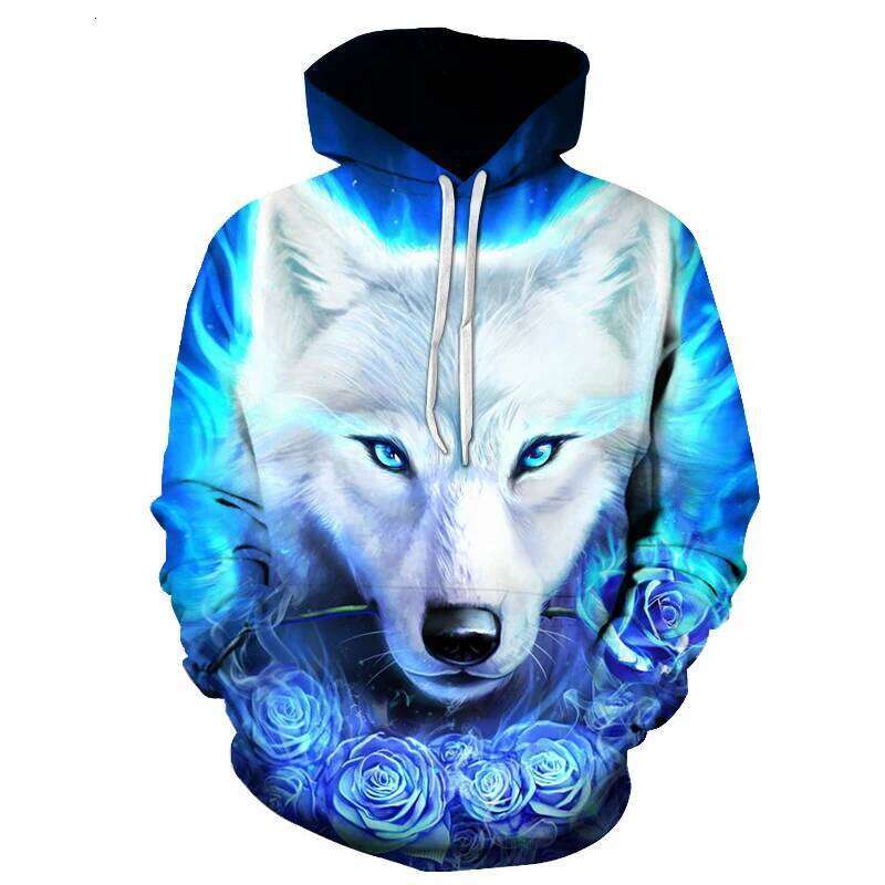 Animal Wolf 3D Printed Hooded Sweatshirts Men Women Fashion Casual Oversized Pullover Hip Hop Haruku Streetwear Hoodies
