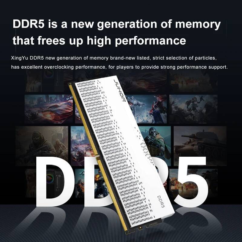 JUHOR Memoria Ram DDR5 RAM 16GB 32GB 5600MHz 6000MHz 6400MHz 6800MHz 7200MHz DIY Computer Gaming Desktop Memory