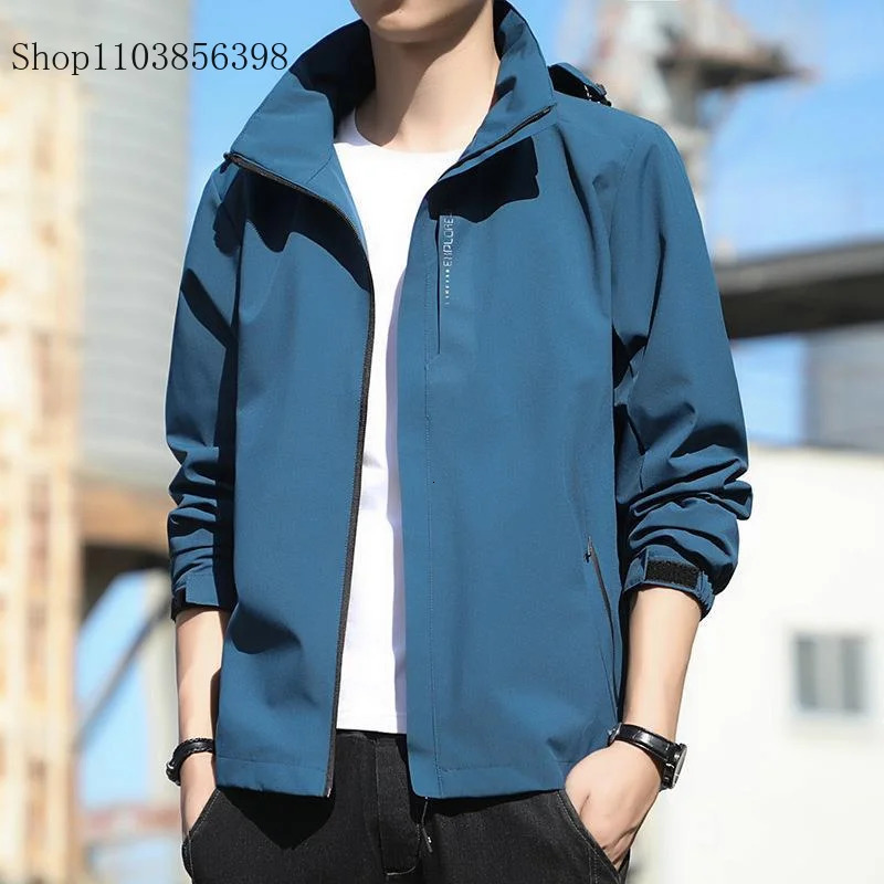 Men Outdoor Windproof Waterproof Spring Autumn Thin Coat Trendy Couple Single Layer Mountain Climbing Clothes Women 250717