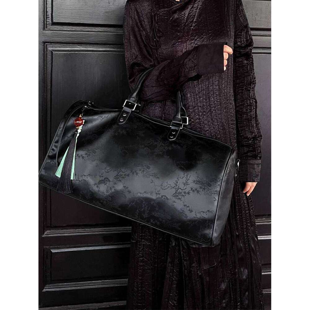 Silk Travel New Printed Old Money Gym Chinese Style Carry On Lage Bag