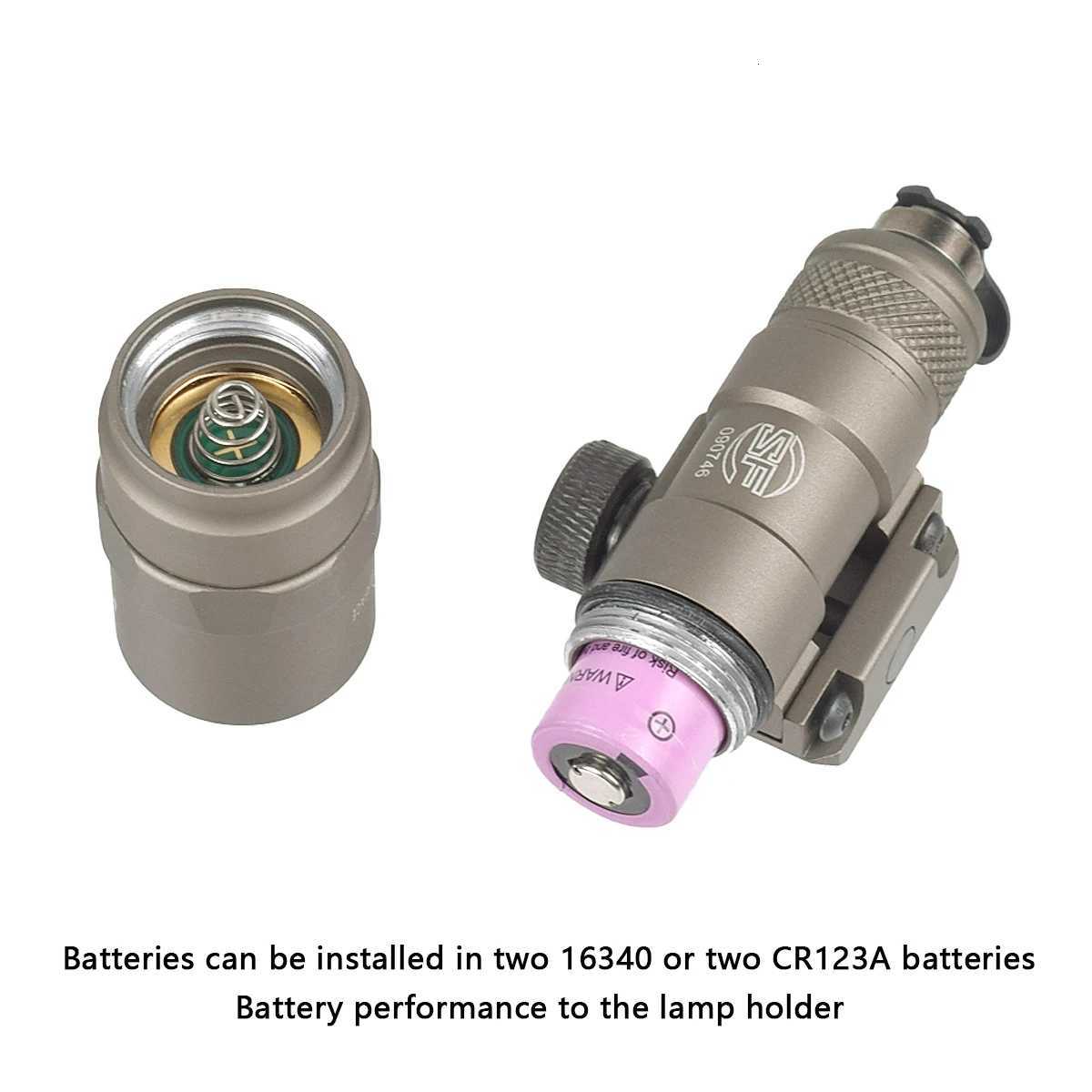 Tactical Surir M300 M300A M600 Weapon Gun Light Red Pure Switch D Flashlight Torch Airsoft AR15 Hunting Rif Lantern XJ250718