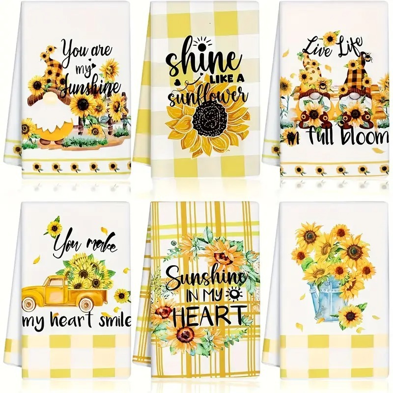 New Dish Towel Spring Summer Floral Print Hot-Selling Kitchen Cloth Scouring Pad ddmythur