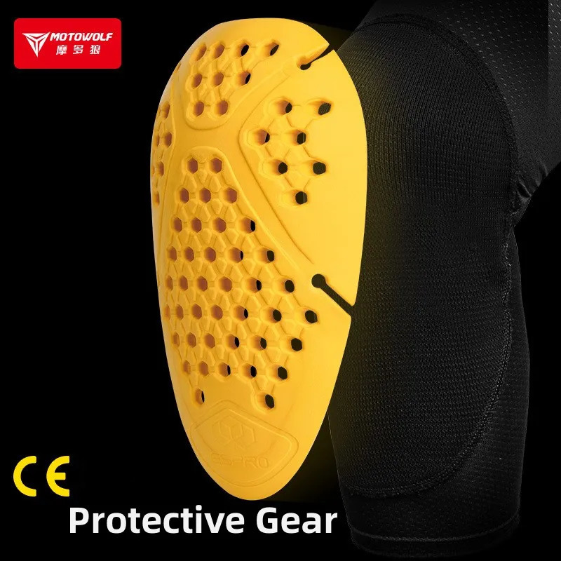 Motowolf Summer Motorcycle Knee Pads Elastic Breathable Motocross Elbow Protector Adult Riding Moto Protection y250708