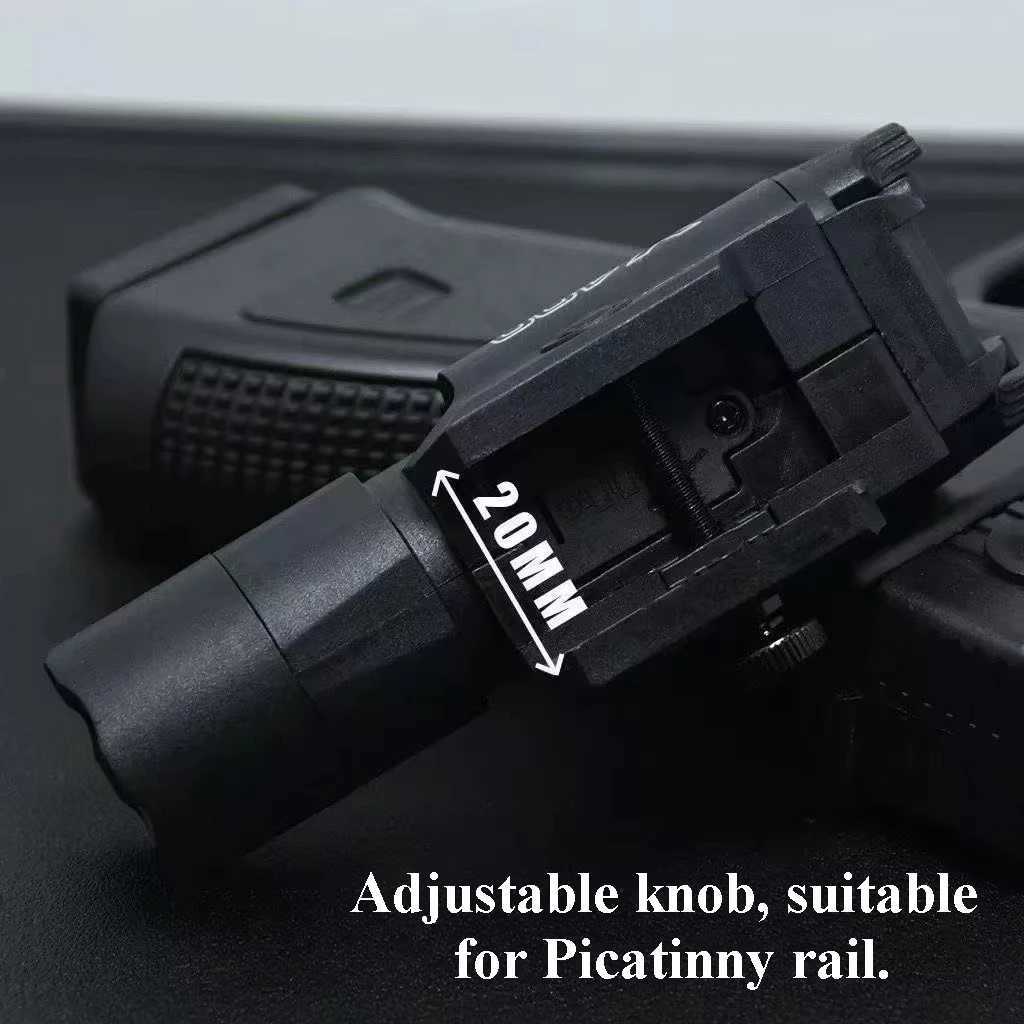 400U Two-in-one High-intensity Flashlight Laser Pointer Fits 20mm Rail for Toy Airsoft Guns Hunting CS Matches Wargames XJ250718