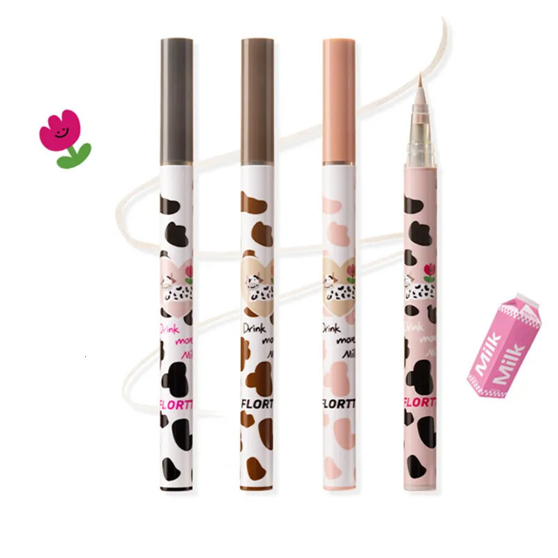Flortte Ultra-fine Liquid Eyeliner Lying Silkworm Pen Waterproof Long Lasting No Smudging Eye Liner Applicator Pencil 250716