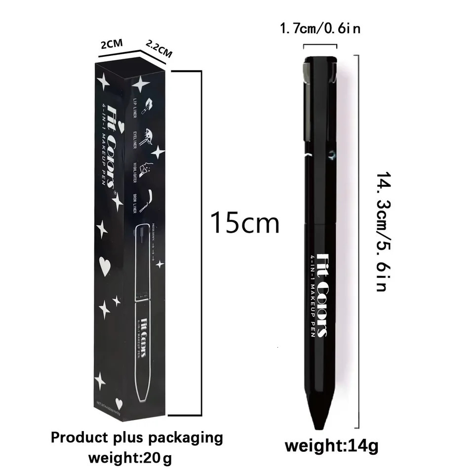 4 - in - 1 Silky Eye Shadow Eyeliner Pen Durable Easy To Apply Waterproof And Sweat Resistant Eye Cosmetics 250717