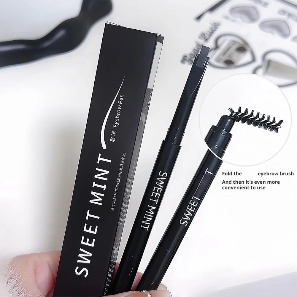 Eyebrow Pencil Double-ended Waterproof Eyebrow Cosmetics Long Lasting Eye Brow Tattoo Pen Makeup Eyebrow Pencil 250712