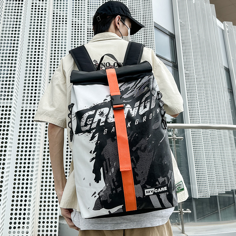 Luxury Men's Waterproof Oxford Cloth Backpack Free Shipping Designer Korean Style Fashionable Outdoor Travel Leisure Sports Bag Student Backpack