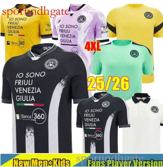 25 26 Calcio Soccer Jerseys BETO DEULOFEU MOLINA PEREYRA SOPPY PUSSETTO WALACE STRYGER LARSEN UDOGIE 2025 Udinese men tops LOVRIC Uniforms