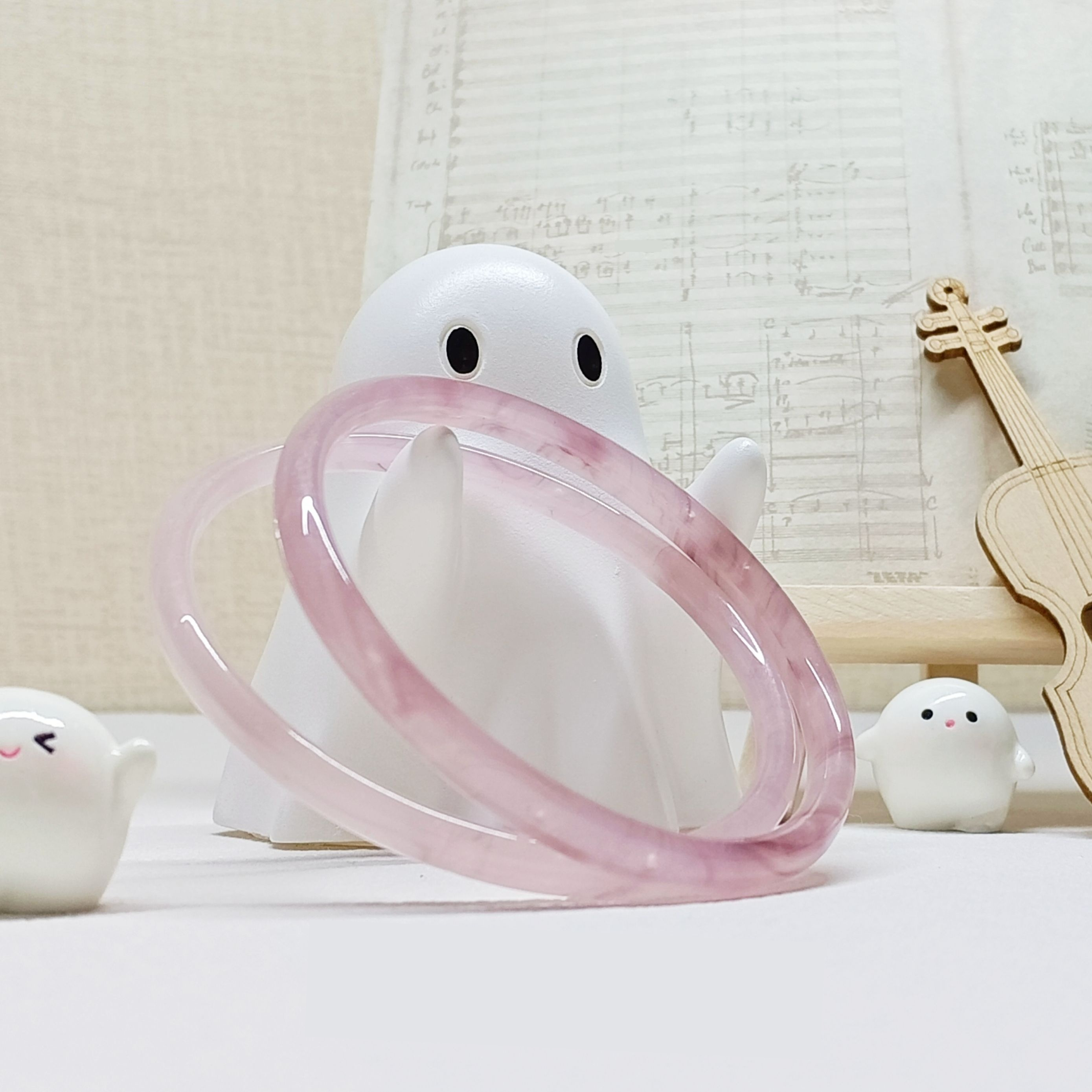 Xiling Original Design "Jingling Bells, Luo Shen" Glazed Glass Artistic Jewelry