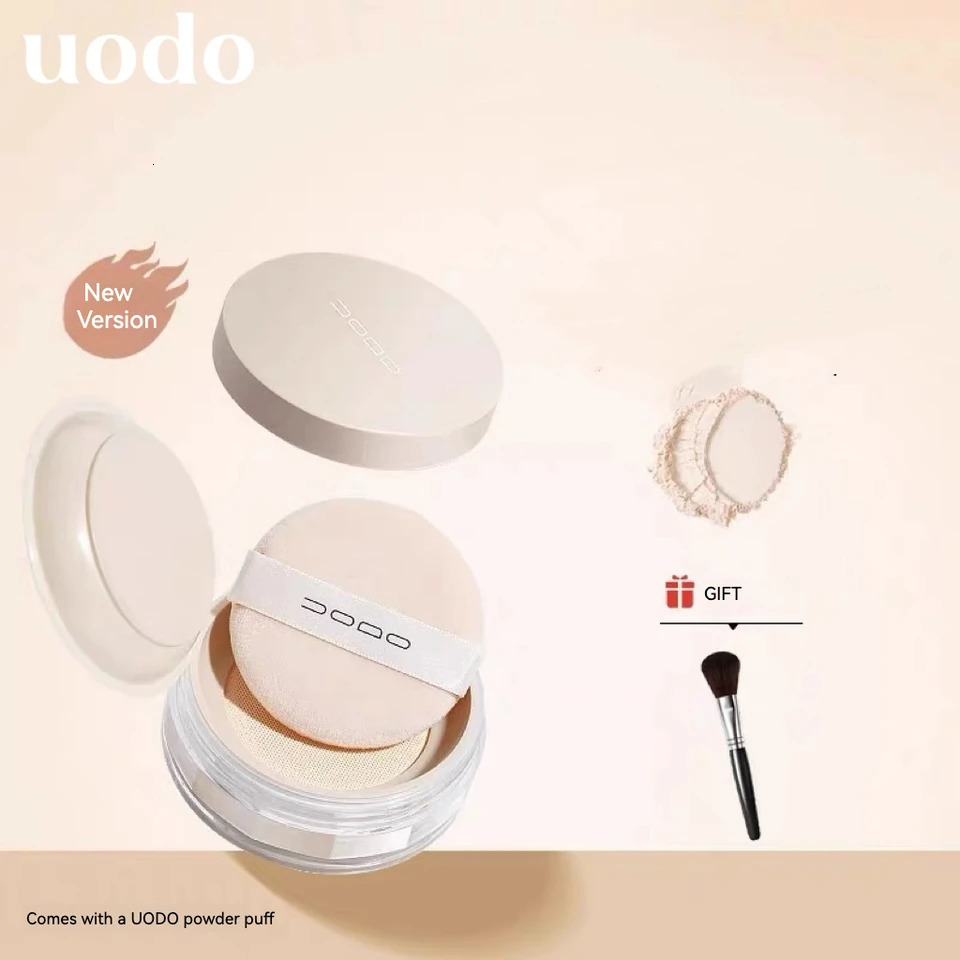Uodo Loose Powder Makeup Oil Control Dry Skin Long-lasting Setting Foundation Glitter Flagship Genuine Goods Udo 250716