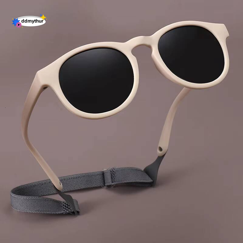 Boys Girls Baby Eyewear UV400 Small Round Polarized Kids Sunglasses Silicone Flexible Safety Children Glasses ddmythur Z260305