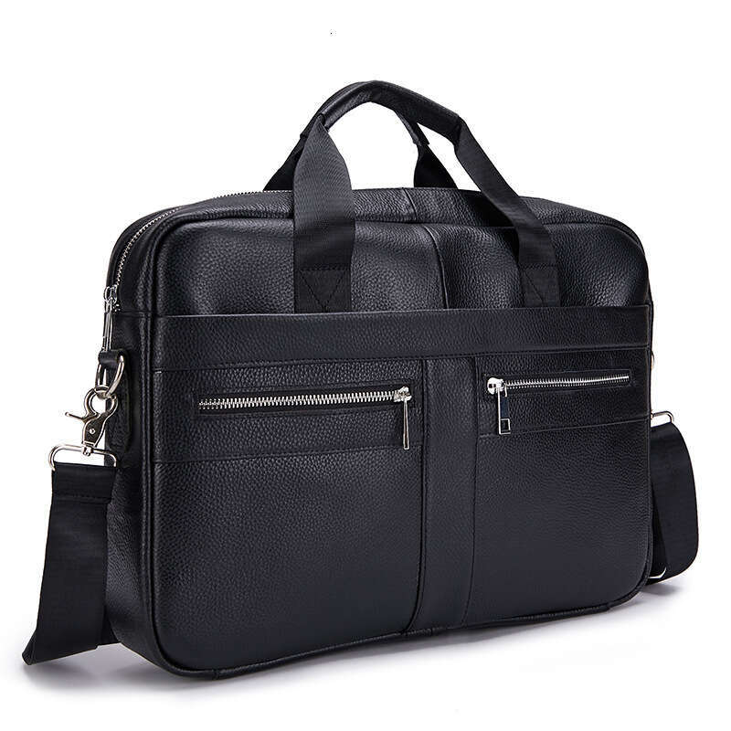 Fashion Business Briefcase Handbag Shoulder Crossbody Laptop Men's Bag - view 6