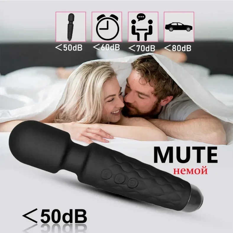 Powerful Clitoris Stimulate Magic-Wand AV Massage Vibrator for Women 20 Modes G-spot Dildo Sex Toy Female Masturbate Sex Machine M250719