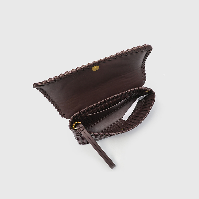 Trendy High-Value Crimson Handbag Long Woven Shoulder Crossbody Bag