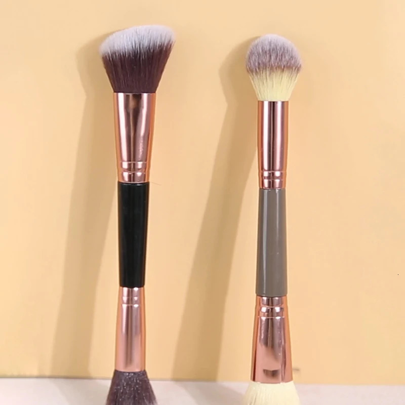 1 Pc Double Ended Contour Brush Sculpting Brush Powder Blush Brush Makeup Brushes Cosmetic Tools Facial Brush 250716