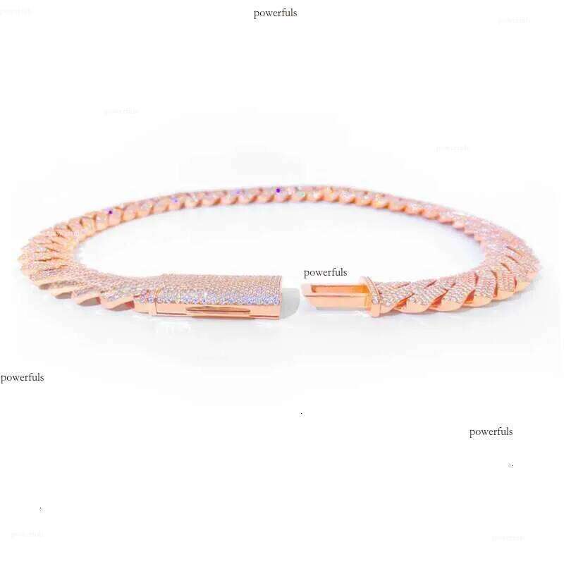 Lifeng Jewelry Hip Hop Iced Out Moissanite Gold Chunky Chain Necklace Miami Cuban Link